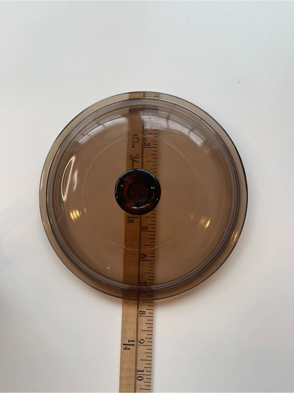 Corning Visions Amber Glass Lid V-1.5-C Visionware Casserole 1.5 Qt Vintage
